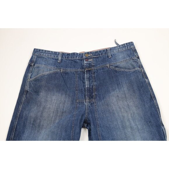 Vintage 90s Marithe Francois Girbaud Mens 40x32 Baggy Fit Wide Leg Denim Jeans - Picture 2 of 15